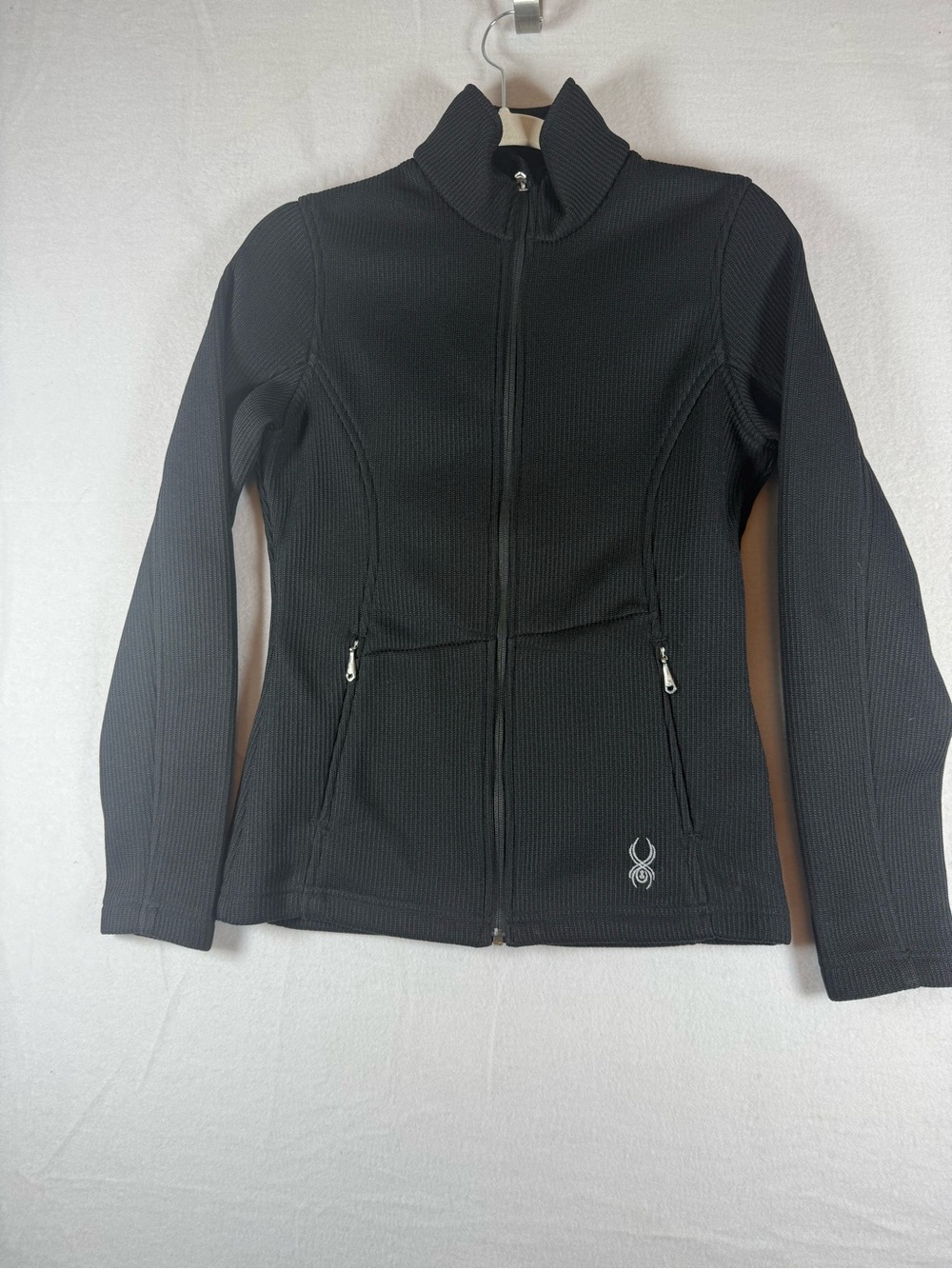 Spyder Women's Zip-Up Jacket Black Size Medium